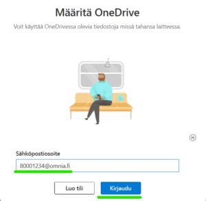 onedrive kirjautuminen.